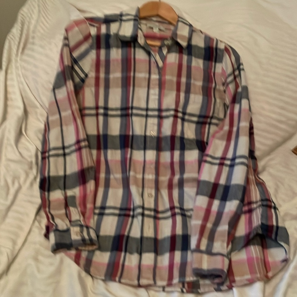 Lucky Brand flannel shirt size large cotton blend super soft